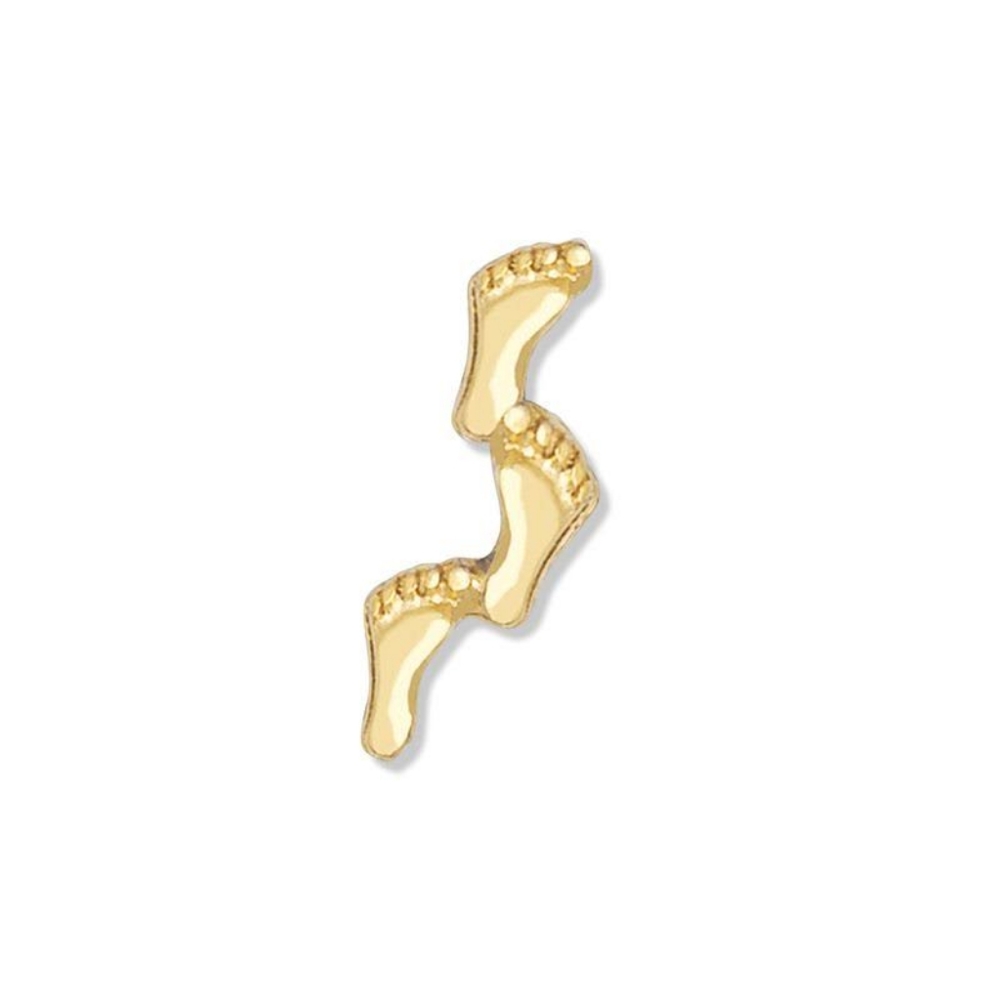 ▪︎New! 18kt Gold Plated Footprints Pin